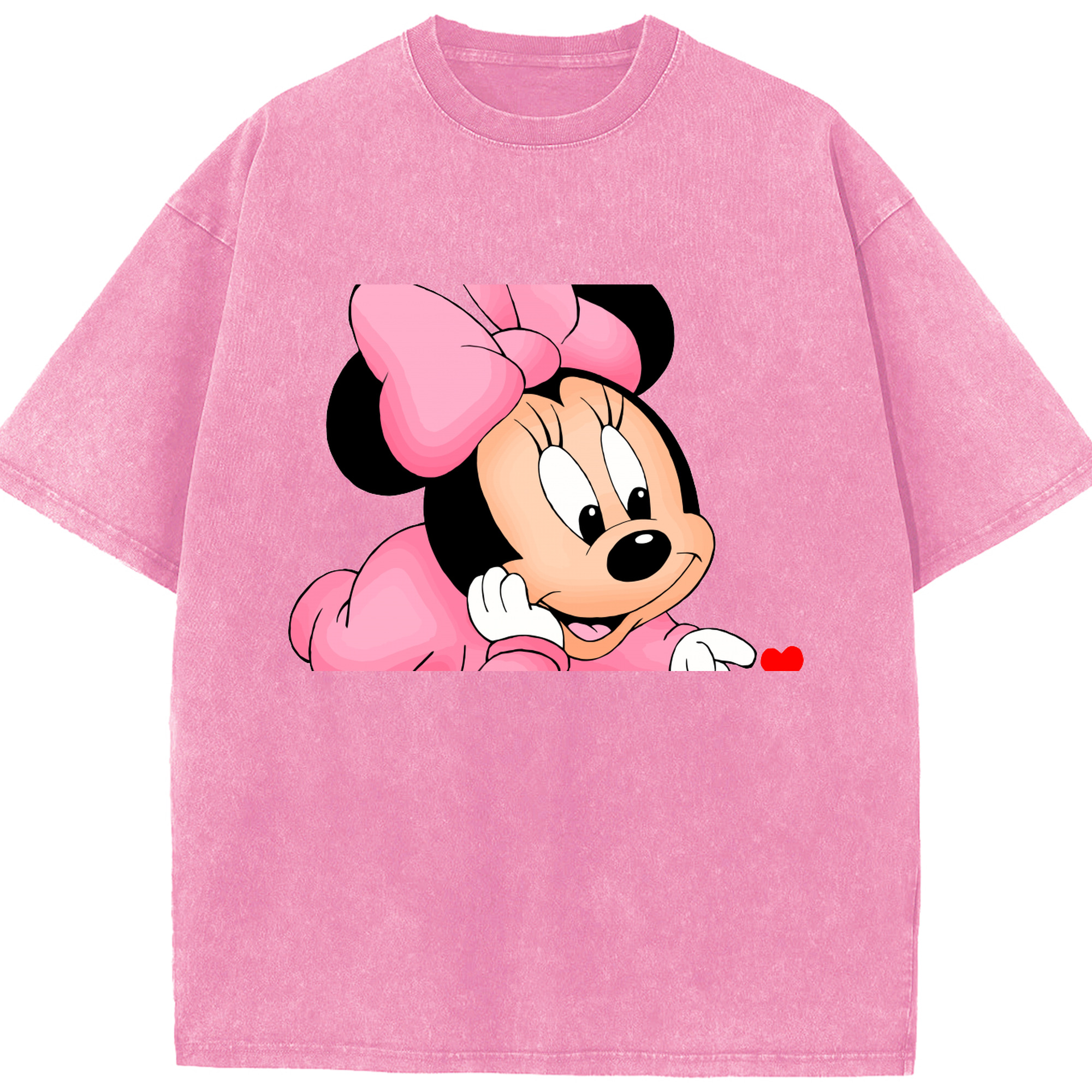 （画像用） ミッキーマウス Mickey Mouse 綿100% ヴィンテージ風 半袖Tシャツ（フロントプリント）